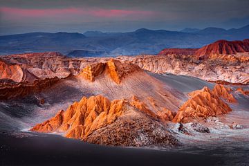 Sonnenuntergang in der Atacama-Wüste, Chile von Chris Stenger