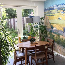 Customer photo: Vincent van Gogh. Harvest, as wallpaper
