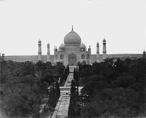 Taj Mahal in Indien um 1855