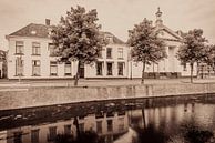 Hanze stad Kampen met een ouderwetse ansichtkaart look van Sjoerd van der Wal Fotografie thumbnail