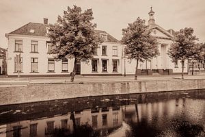 Weinlesestraßenansicht in die alte Hanseatic Ligastadt Kampen