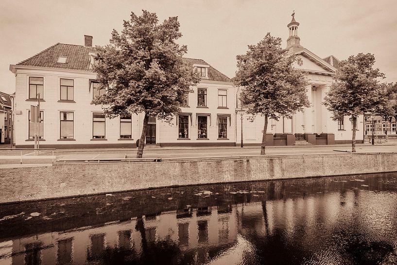 Hanze stad Kampen met een ouderwetse ansichtkaart look van Sjoerd van der Wal Fotografie