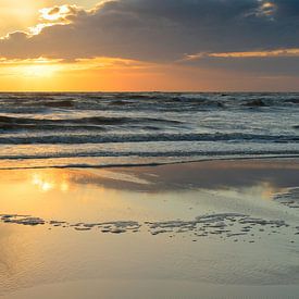 Zonsondergang Noordwijk aan Zee van Quirina Kamoen