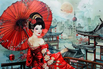 Japanese Geisha by Egon Zitter