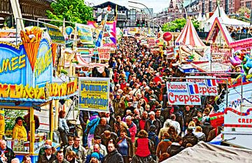 Fast-food auf der Hafenmeile von Leopold Brix