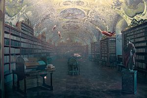 Bildbearbeitung der Prager Bibliothek - Inspiration durch Information und Fehlinformation