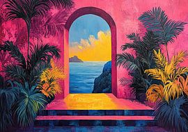 Matisse inspires Open Window Sea by Niklas Maximilian