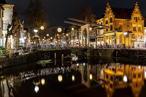 Ophaalbrug over de Alkmaarse gracht