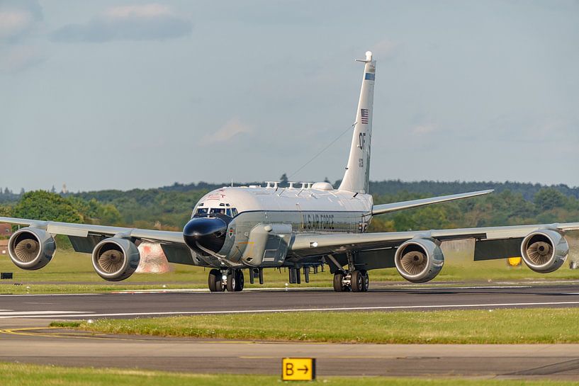 Landing U.S. Air Force Boeing RC-135 Rivet Joint. by Jaap van den Berg
