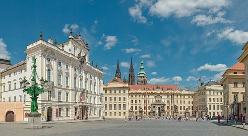 Hradczański Square, Archbishop's Palace, Matthias Gate, Prag Praha, , Czech Republic,