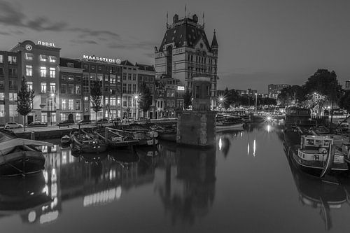 White House Rotterdam in the blue hour by Ilya Korzelius