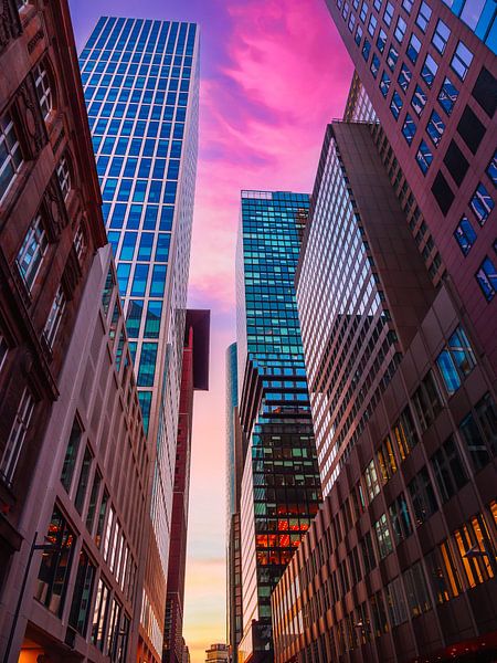 Zonsondergang in Frankfurt am Main van Mustafa Kurnaz