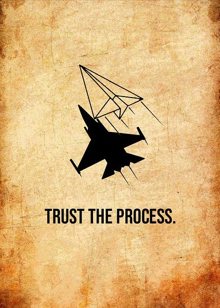 Faire confiance au processus Jet Fighter par Pus Meong Art