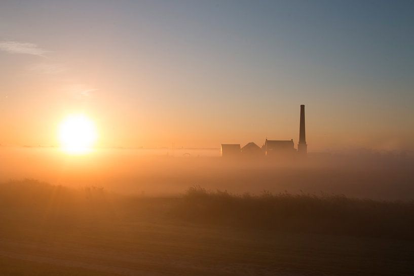 Station de pompage à vapeur Arkemheen au soleil du matin par Martijn Busker
