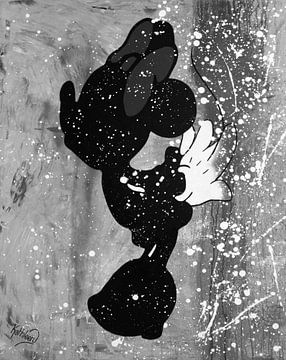 Minnie Maus "Kuss" von Kathleen Artist Fine Art