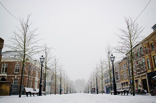 Breda - Willemstraat in de sneeuw