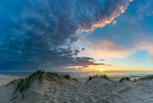 Texel Paal 12 magnifique coucher de soleil sur Texel360Fotografie Richard Heerschap