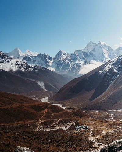 Bergtoppen in de Himalayas, Nepal
