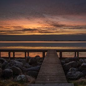 jetée du coucher de soleil sur Rianne Kugel