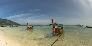 Longtail boten op Koh Lipe van Walter G. Allgöwer