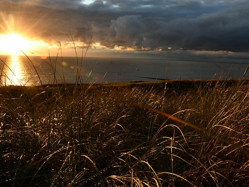 The sun setting in Vlissingen