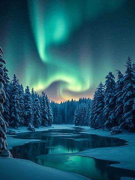 Groen Aurora van rendy okta