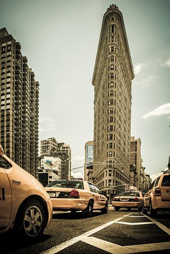 Yellow Cabs in de Flatiron