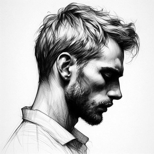 Man Europa  zwart wit getekend  4