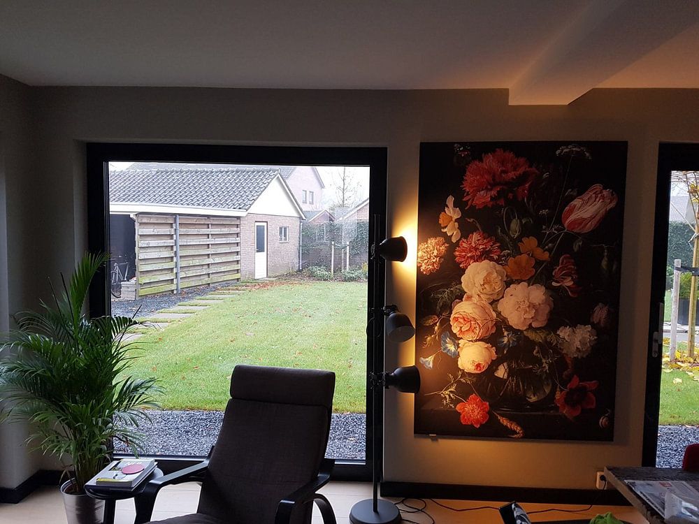 Blumenstrauß in einer Glasvase, Jan Davidsz. de Heem 