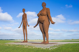 Warten auf Hochwasser, Holwerd, Friesland von Elisabeth Aardema