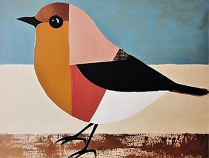 Vogel mit Farben