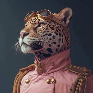 Armée rose Jaguar sur Rene Ladenius Digital Art