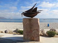 Spaans strand in ochtend