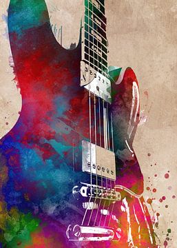 Guitare 29 music art #guitare #musique sur JBJart Justyna Jaszke