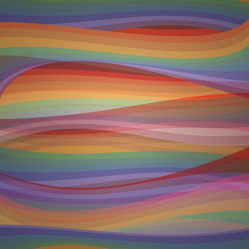 Multicolour Earth Colours Vloeiende Lijnen