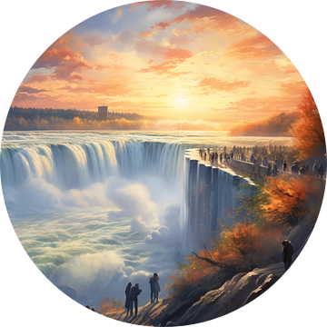 Niagara watervallen van TheXclusive Art