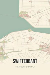 Alte Karte von Swifterbant (Flevoland) von Rezona
