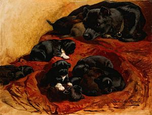 Henriëtte Ronner-Knip - Die stolze Mutter