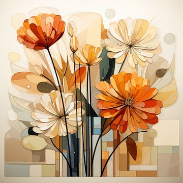 Bloemen abstract van Bert Nijholt
