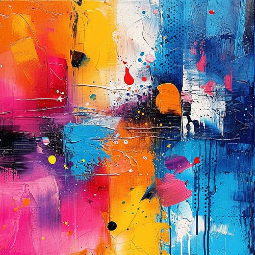 Abstraktes Farbspiel