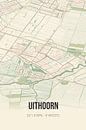 Vintage map of Uithoorn (North Holland) by MyCityPoster thumbnail