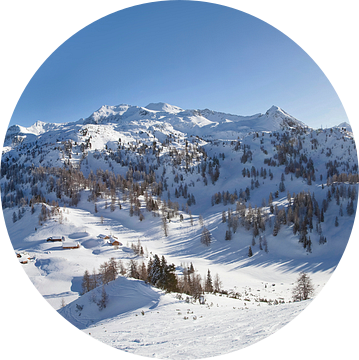 Winterpanorama in het Salzburger Land van Christa Kramer