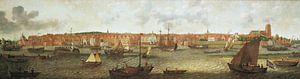 Blick auf Dordrecht von der nördlichen Mündung aus, Adam Willaerts