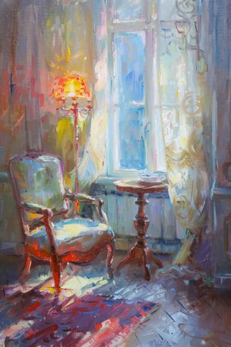 Morning light in the Salon