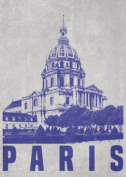 Les Invalides Parijs van DEN Vector