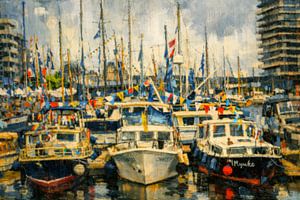 De haven van Oostende