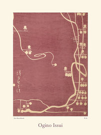 Vintage-Karte der Inselroute von Vickie Cramer