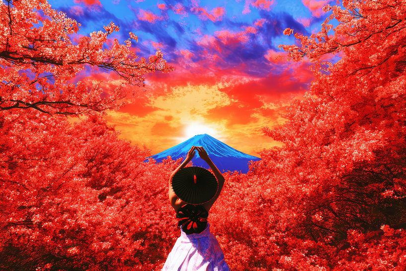 picturesque modern japanese art by Egon Zitter