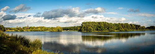 Panorama kasteelmeer in Gifhorn