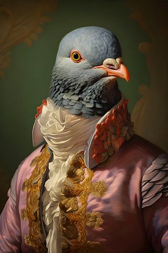 Portrait de pigeon chic
